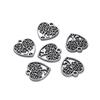 Colgante con forma de corazón de aleación de plata Xizang, accesorios, serie de colgantes con forma de corazón, pulsera DIY, colgante para collar, etiqueta, fabricantes de accesorios