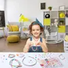 Juguete de Cuentas para Niños de 24 Compartimentos Kit de Cuentas Hecho a Mano DIY para Niñas para Hacer Collares y Pulseras