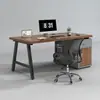 Mesa de Escritório Simples Moderna para Computador Mesa de Escritório Simples Estação de Trabalho para Funcionário Combinação de Mesa e Cadeira Mesa para Estudo em Casa
