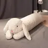 Almofada de Corpo Longa Fofa de Urso e Coelho Pelúcia para Meninas, Almofada Especial para Abraçar as Pernas, Companheiro de Sono de Bebê, Companheiro de Cama