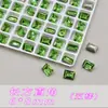 Ponta de Manicure de Reposição Plana K9 Alta Qualidade Verde Fruta Parte Inferior Diamante Lote Inteiro Redondo Brilhante Coração Formato Especial Diamante Ornamento Unha Vidro Manicure Diamante