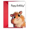 Combinación de Tarjeta de Felicitación de Cumpleaños de Tamaño Grande Nueva Transfronteriza con Sobre Ilustración de Animal Lindo Tarjeta de Regalo de Cumpleaños Tarjeta de Invitación