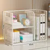 Prateleira de mesa escritório estante de livros pequena multicamadas simples porta-copos mesa de jantar estante de armazenamento de livros