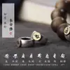Pulsera de Ágar de Brunei Natural Zodíaco Buda Sonriente Cuentas de Transferencia de Jade Hetian Pulsera de Estilo Étnico para Hombres y Mujeres