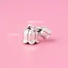 Colgante de Flor de Lirio del Valle Retro de Plata Pura 999 Accesorios Hechos a Mano para DIY Pulsera Trenzada Collar Joyería para Mujeres
