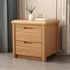 Mesita de Noche Madera Maciza Simple Moderna Estilo Chino Hogar Gabinete de Almacenamiento Cama con Almacenamiento Mesita de Noche Dormitorio Organización Completamente Ensamblado Sala de Estar Niños