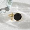 Anillo de Aceite con Pintura Simple de Nueva Moda Transfronterizo Anillo de Diseño con Sentido de Alta Gama Anillo de Apertura Ajustable Todo Fósforo Temperamento Joyería