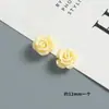 Accesorios de Resina de Rosa Artificial Coloridos de 12 mm Material para Manualidades Pegamento de Crema Funda de Teléfono Celular Agujero Zapato Pasador de Pelo Joyería