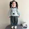 Conjunto de Otoño para Niñas Ropa de Otoño 2026 Nuevo Elegante Ropa de Dibujos Animados de Otoño para Niños Ropa de Otoño para Bebés Conjunto de Dos Piezas