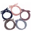 Anillo para el cabello trenzado de color coreano a juego directo de fábrica, cuerda para el cabello gruesa de alta elasticidad, cuerda para el cabello anudada tejida a mano, accesorios para el cabello