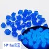 Cubos de Gelo Luminosos Ecológicos em Formato, Pedras Fluorescentes Coloridas, Areia para Fundo de Aquário, Acessórios de Decoração para Aquário Atacado
