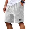 2026 Nuevos Pantalones Cortos Casuales de Waffle Transfronterizos para Hombre Verano Sueltos Transpirables Pantalones de Cinco Puntos Estilo Americano Ropa Moderna para Hombre