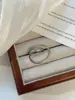 Joyería Transfronteriza Europea y Americana Moda Personalidad Anillo Brillante Nicho Geométrico de Gama Alta Anillo Articulado de Perlas de Imitación Accesorios