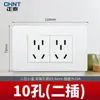 Panel de enchufe e interruptor tipo Zhengtai 118 negro dorado plateado gris 15 15 15 orificios 9 9 orificios 20 orificios venta al por mayor