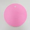18CM almofada isolante de silicone puro redonda favo de mel jogo americano doméstico tapete para panela de areia tapete para panela de cozinha espessado
