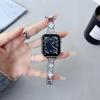 Correa de Metal para Reloj con Diseño de Trébol de Cuatro Hojas y Nácar, Ajuste Delgado, Adecuada para Apple 9 iWatch 10 S11 Huawei Xiaomi