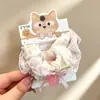 2026 Novo Estilo Elástico para Cabelo Intestino Grosso para Mulheres Corda de Cabelo Flor de Cabeça Alta Elasticidade Elástica Coque Elástico de Cabelo Corda de Cabelo para Rabo de Cavalo Acessórios de Cabelo