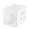Convertidor de enchufe Cubo de Rubik Inalámbrico USB uno a tres enchufes con interfaz de carga rápida multifunción Enchufe Cubo de Rubik
