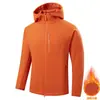 Nova jaqueta softshell externa Dijia para primavera e outono, unissex, jaqueta com capuz, vestuário de montanhismo, jaqueta de camada única
