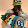 Gorro de lana de robot divertido defectuoso para mujer, cálido y lindo para otoño e invierno, gorro de punto versátil para parejas, gorro de orejera de dibujos animados