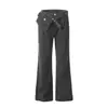 Pantalones Cargo Oreeta Estilo Retro Americano Bolsillos Grandes Leñador Unisex Moda Callejera Limpios Pierna Ancha Casual