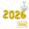 Mecrla Nochevieja Nuevo Set Digital Globo de Película de Aluminio Decoración de Fiesta de Año Nuevo Arreglo Accesorios de Ambiente