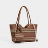 Bolsa Tejida de Alta Gama 2026, Bolso de Mano de Moda, Bolso de Hombro Estilo Resort de Gran Capacidad, Bolso de Mano Versátil Retro