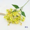 Flores Artificiales para Bodas, Decoración de Escena de Salón de Bodas, Arreglo Floral, Flores de Seda de Dalia de 3 Ramas de Tallo Único, Arreglo de Arte Floral para el Hogar