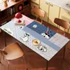 Jogo Americano Retro Estilo Americano, À Prova d'Água, Resistente a Óleo, Não Lavável, Luxo Leve, Sensação de Alta Qualidade, Toalha de Mesa de Centro, Protetor de Mesa Resistente ao Calor