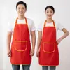 Avental uniforme com bolso, avental publicitário, impressão grátis, frete grátis, atacado de fabricante, impressão de logo em quantidade