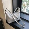 Bolso Plisado Portátil Nicho para Mujer 2025 Verano Nueva Llegada Moderno Retro Bolso de Axila Combinable Bolso de Hombro Cruzado Ins