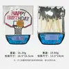 Decoración para Pastel de Chico Baloncesto Yuehao Topper Slam Dunk Chico Celebridad de Internet Decoración para Fiesta de Cumpleaños Accesorio para Hornear