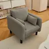 Sofá de luxo leve para salas pequenas, sofá simples de dois ou três lugares para apartamentos, lojas de roupas, imóveis para aluguel e áreas de recepção