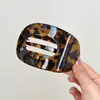 Pinza para el cabello de acetato estilo coreano con abulón que no lastima la cabeza, pasador curvo para la parte posterior de la cabeza de mujer, estilo nuevo de alta gama 2025