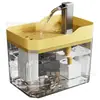 Bebedouro Transparente para Gatos Transfronteiriço, Bebedouro Automático Plug-in com Fio, Bacia de Água Circulante, Bebedouro para Pets