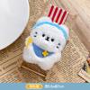 Venta Especial Audífono Broche de Gato Muñeco de Peluche Dibujo Animado Cachorro Lindo Conejo Pin Joyería Decoración Versátil para Sombrero