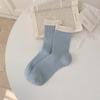 Calcetines de Verano para Mujer, Estilo Ballet, Calcetines Grises de Malla Fina Transpirables hasta Media Pantorrilla, Estilo Fresco Japonés, Calcetines Holgados Blanco Lácteo