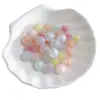 Contas Redondas Acrílicas Transparentes Foscas para Pulseiras Colares Joias Acessórios DIY Feitos à Mão Atacado em Estoque