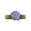 En stock flores de rosa de cinta de hoja plana de 2 mm accesorios de ropa Lolita lencería pequeños accesorios mini rosas