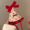 Accesorios para el Cabello Dulces y Lindos para Niños Fiesta de Cumpleaños Pastel Cereza Diadema Sombrero Salida Fiesta Foto Pasador Al por Mayor