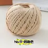 Fio de algodão oco de 2 mm em estoque, mesmo estilo do Xiaohongshu, fio de fio redondo para tricotar bolsas, cordas, bolsas de crochê, fio para DIY artesanal