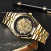 Fábrica de PPF Transfronterizo 4500V Volante Hueco Transparente Reloj Mecánico Automático para Hombre, Acero Inoxidable, Comercio Exterior