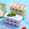 Molde para Cubitos de Hielo para Uso Doméstico, Fondo Suave de Silicona, Caja para Hacer Hielo en el Refrigerador, Gadget de Almacenamiento, Caja Congeladora, Mini Bandeja para Hielo de Bolas de Hielo