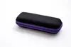 Estuche rectangular de moda para gafas, Estuche negro para gafas de sol, Estuche para gafas con tapa abatible y cremallera