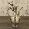 Bule para Vinho Dragão e Fênix de Bronze Imitação de Bronze Bule de Água Estilo Chinês Conjunto de Vinho de Casamento Retro Doméstico Bule de Vinho para Licores
