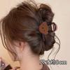 Pinza de Tiburón con Lazo Consciente del Diseño para Nicho, Sensación de Alta Gama, Pinza de Garra para Cola de Caballo Alta para la Parte Posterior de la Cabeza, Pinza para el Cabello Linda y Elegante