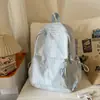 Mochila Escolar para Campus para Mujer, Mochila de Cuadros Simple Estilo Coreano para Estudiantes de Secundaria y Preparatoria, Mochila Casual de Gran Capacidad para Viajes