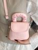 Design de Primavera e Verão Novo Senso Simples Cor Sólida Coreana Mini Bolsa para Celular Versátil Estilo Ocidental Nicho Fashionável Transversal Feminina