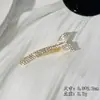 Pin Negro con Diseño de Lujo Ligero, Elegante Pin Lateral de Cola de Pez, Pin de Pato, Pasador de Perlas Estilo Coreano para Mujer