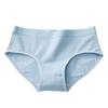 Calzones de algodón transpirables con entrepierna de algodón, calzones de algodón con entrepierna antibacteriana, cintura media, 5a, amigables con la piel, ropa interior antibacteriana para mujer